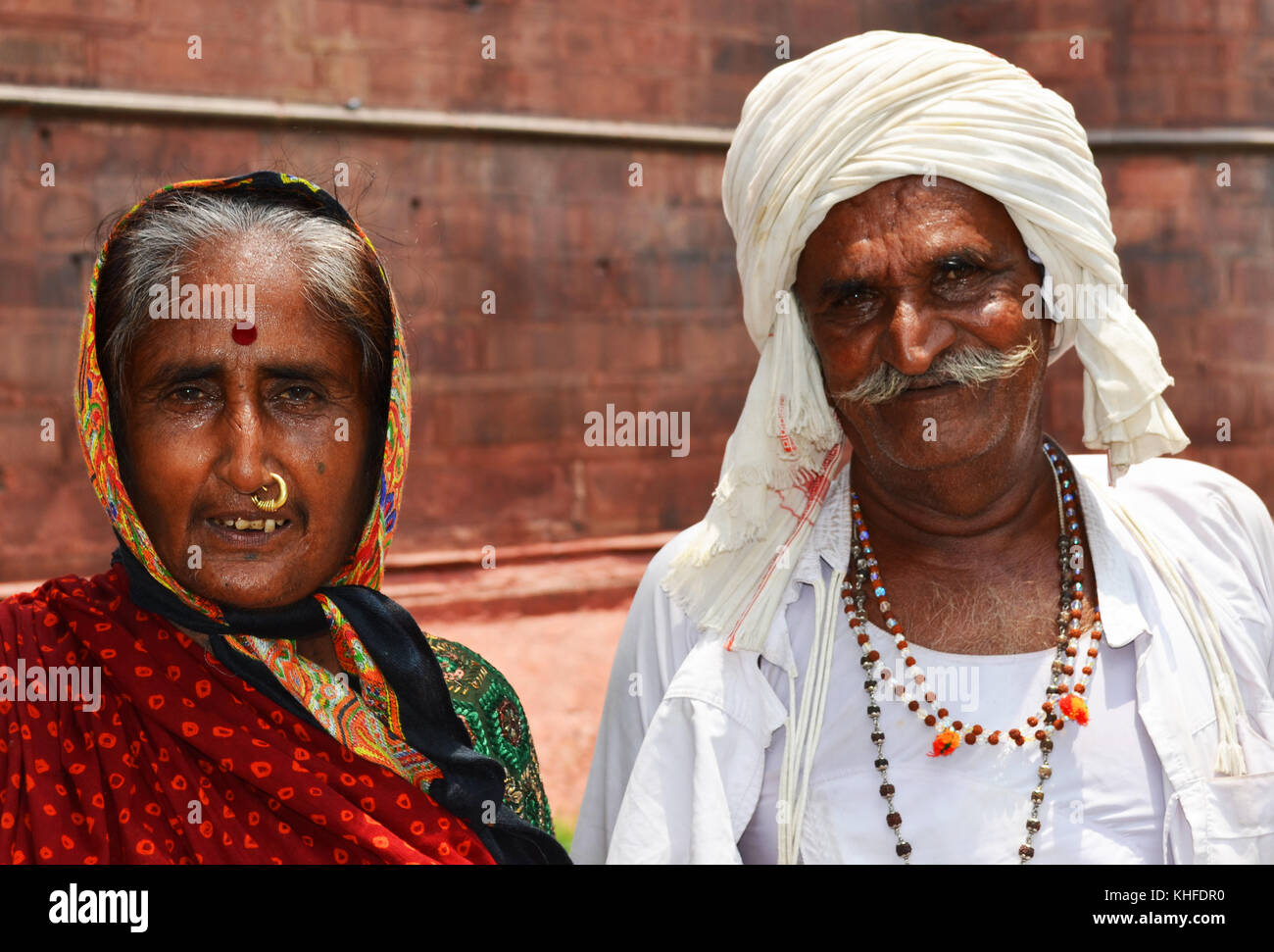 Ältere Menschen in Indien Stockfoto