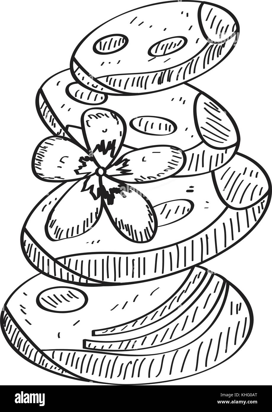 Isolierte spa Symbol Stock Vektor