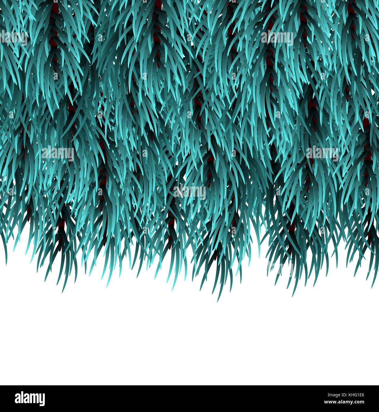 Weihnachten flauschige Baum Vorlage Stock Vektor