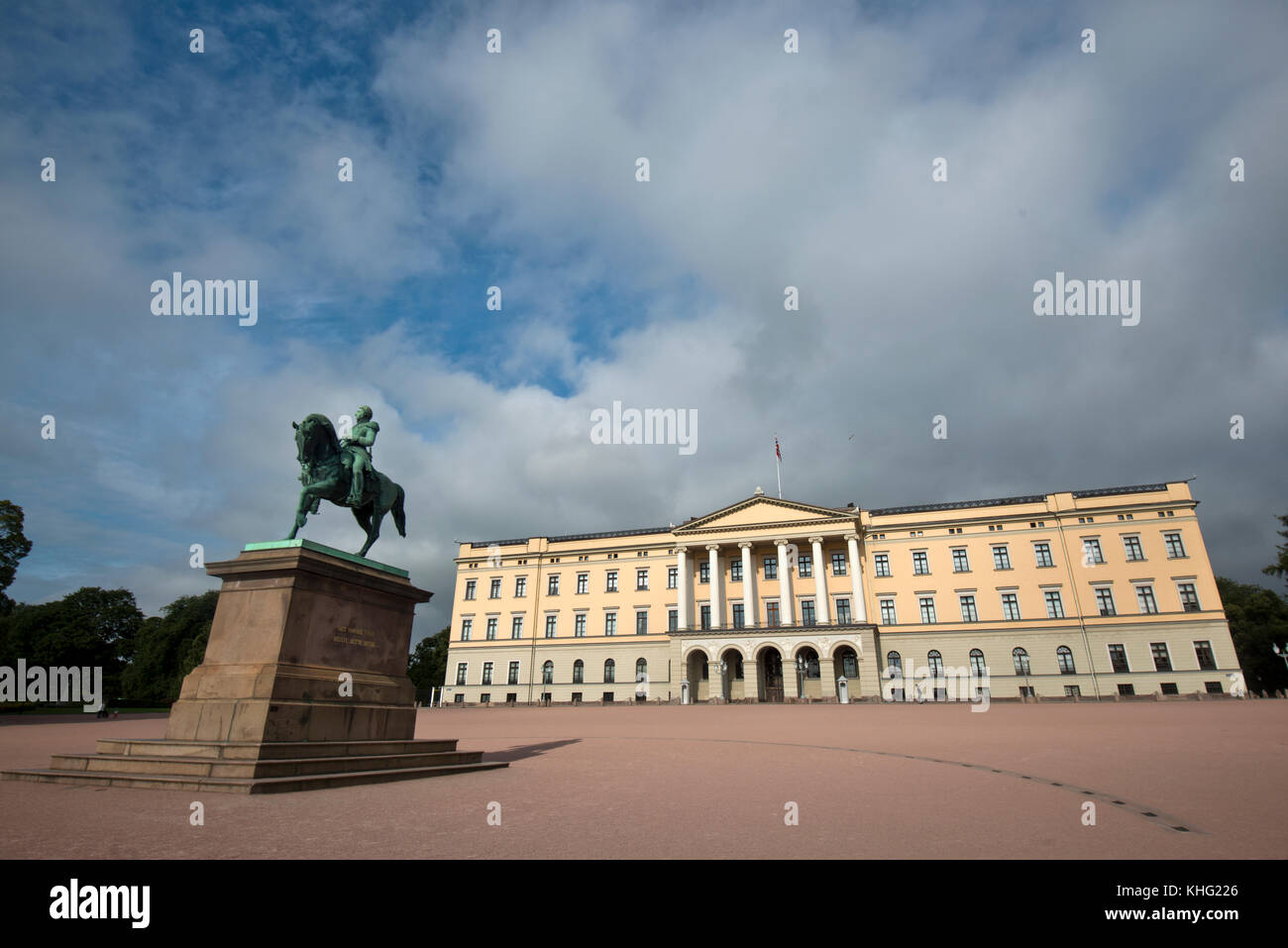 Royal Palace, Oslo, Norwegen Stockfoto