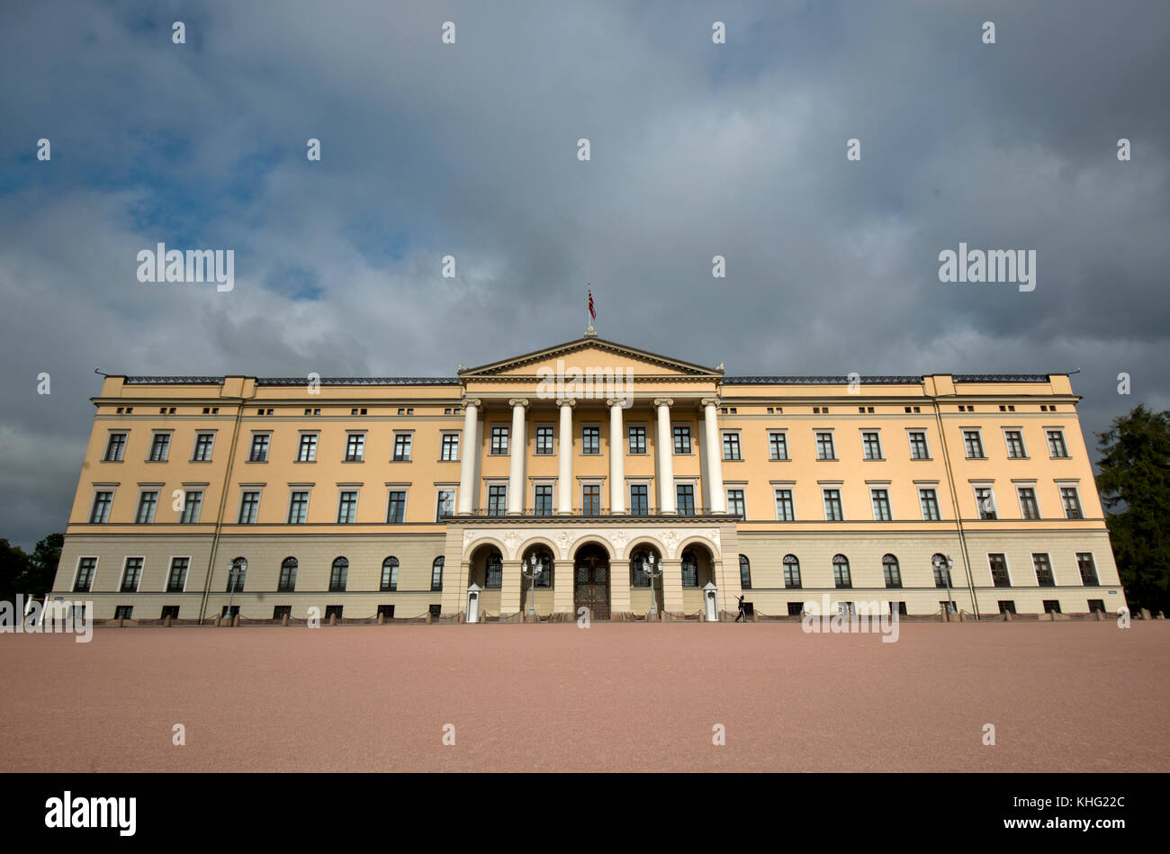 Royal Palace, Oslo, Norwegen Stockfoto