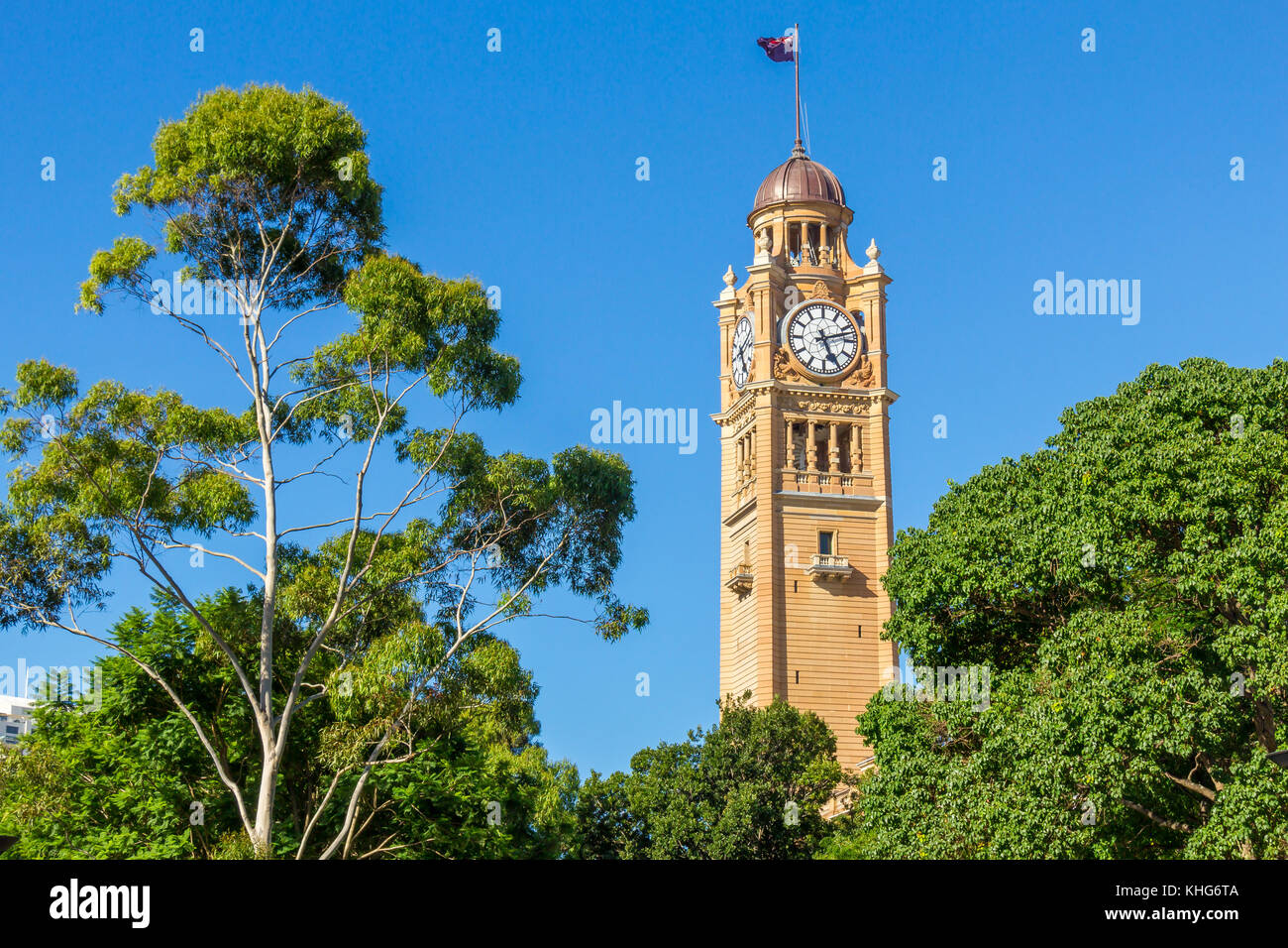 Clock Tower der Central Station in Sydney Stockfoto