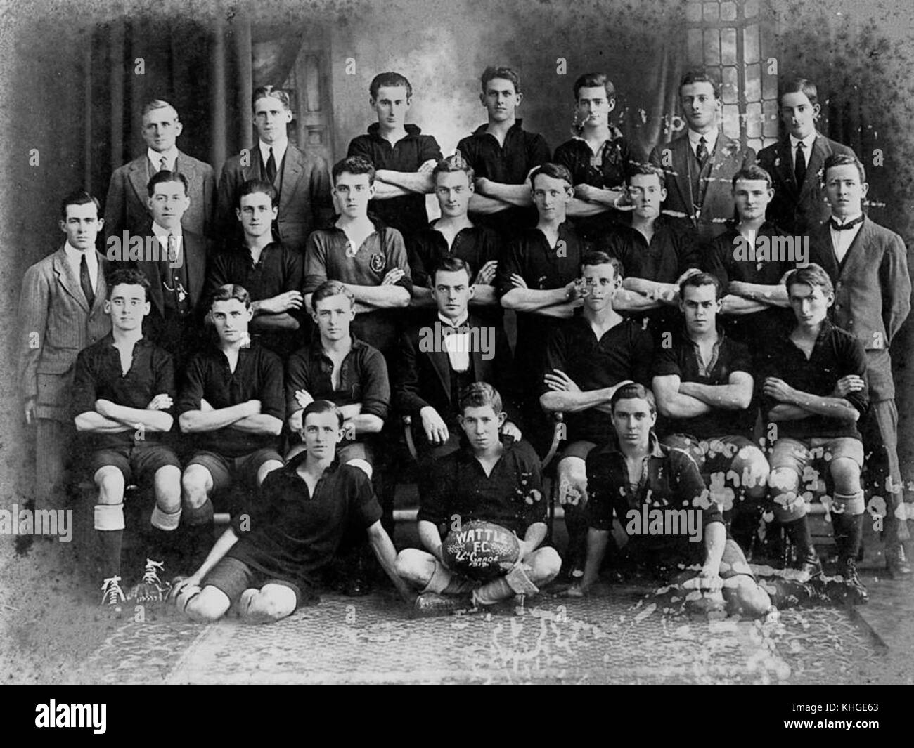 1 69423 Wattle Football Club, 4.Klasse Rugby League, 1919 Stockfoto