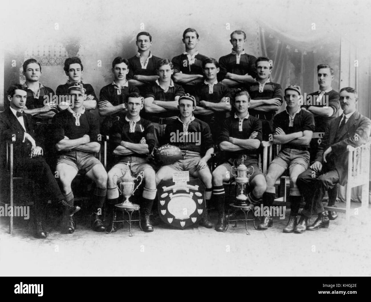 1 83687 Täler Rugby League Football Club, Premieren in 1920 Stockfoto