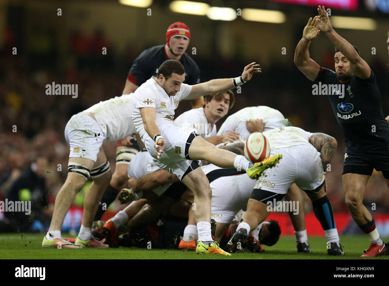 Cardiff, Großbritannien. November 2017. Vasil Lobschandidse von Georgien in Aktion. Wales gegen Georgia, Under Armour-Serie Herbst internationales Rugby-Spiel im Principality Stadium in Cardiff, Wales, Großbritannien am Samstag, den 18. November 2017. foto: Andrew Orchard/Alamy Live News Stockfoto