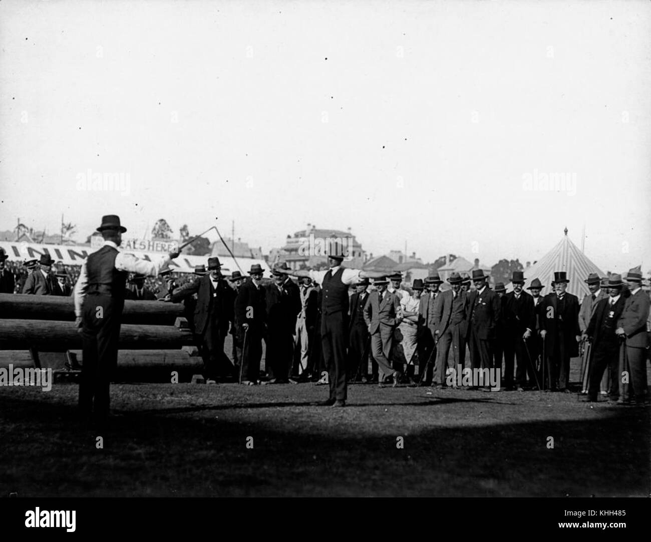 1 209591 Edward, Prinz von Wales, eine Peitsche - Rissbildung Demonstration am Brisbane zeigen, Juli 1920 Stockfoto