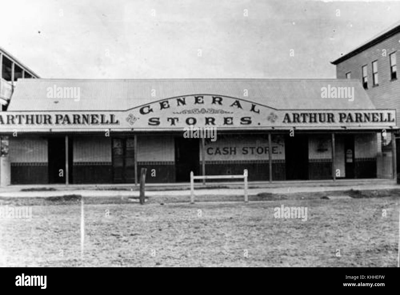 Storefront der Arthur Parnell General Store im Barcaldine Stockfoto