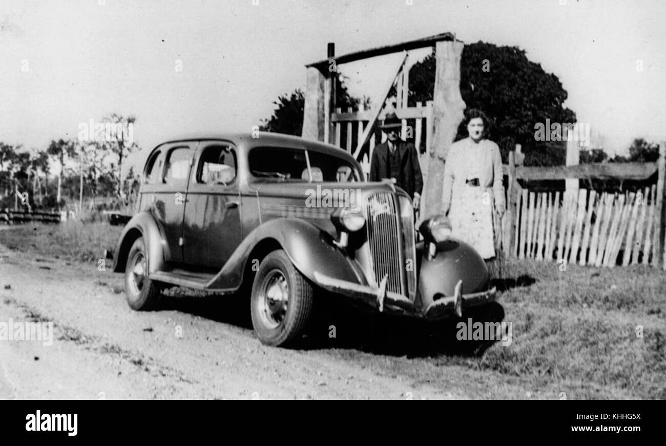 1 147695 G. S. Campbell mit seiner Tochter, Morag mit Graham Paige, 1937 Stockfoto