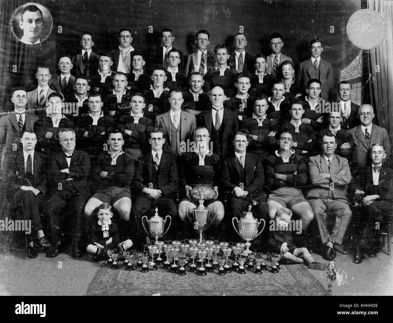 1 74254 westlichen Vororten Football Club, Brisbane Rugby League 'A' Senior Premieren in 1932 Stockfoto