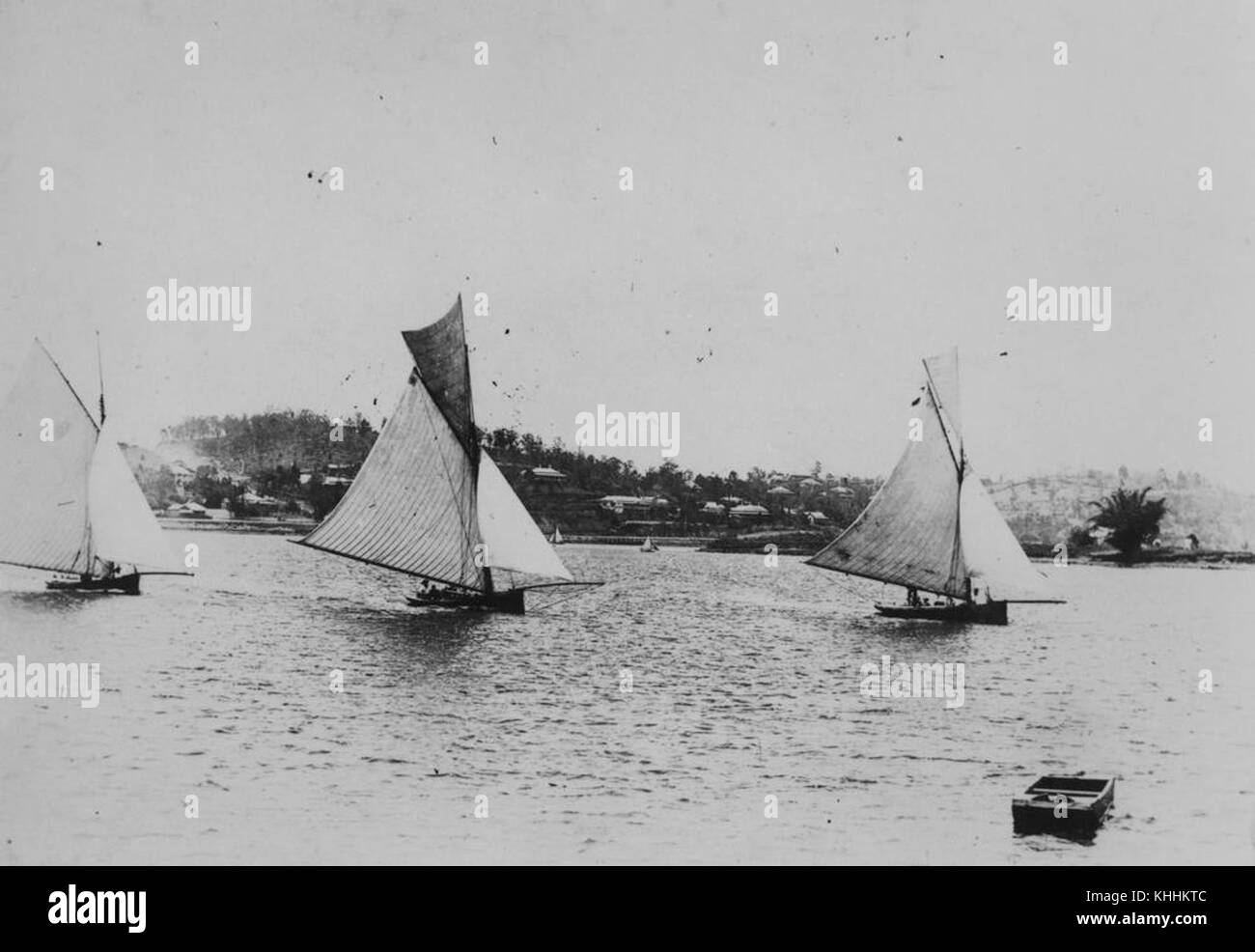 1 294611 frühen Tage Segeln auf dem Brisbane River Stockfoto