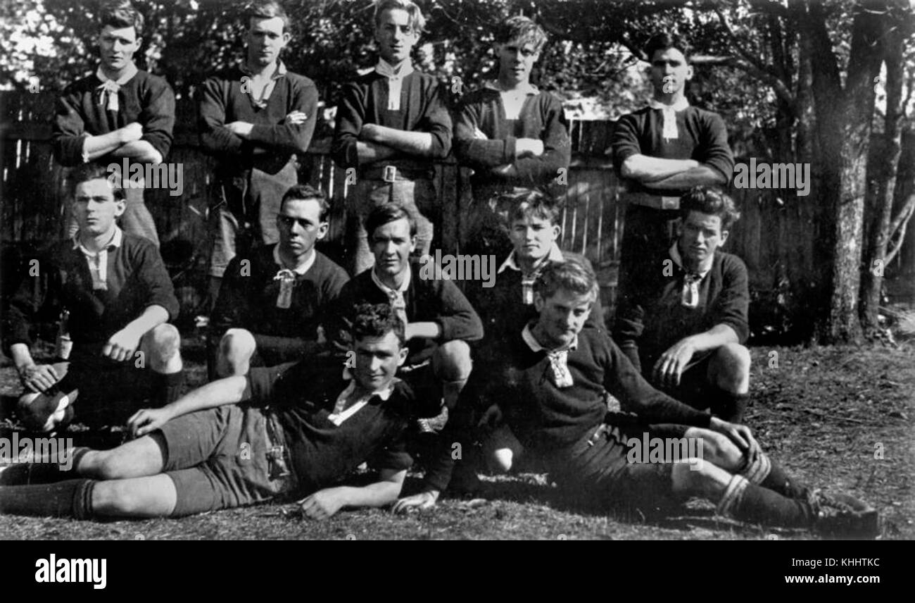 1 81351 Rugby Team von Toowoomba, Ca. 1919 Stockfoto