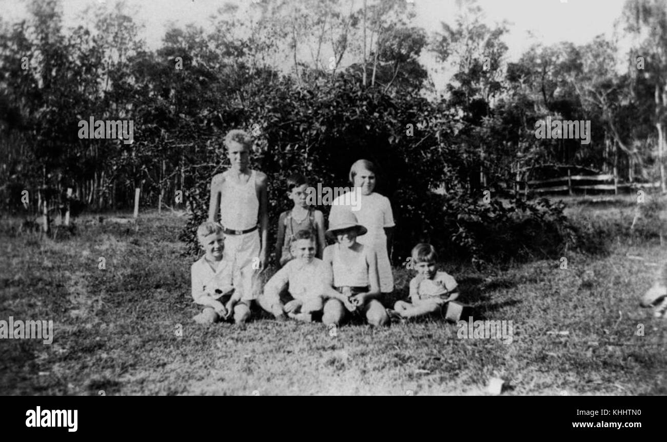 2 182899 Wright Familie Kinder, 1936 Stockfoto