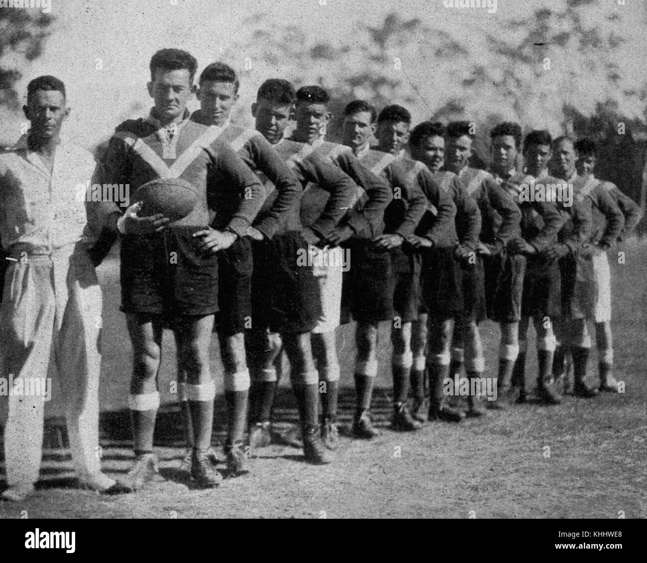 1 194599 Australische Rugby Union (Wallabies) Team in Krakau, 1935 Stockfoto