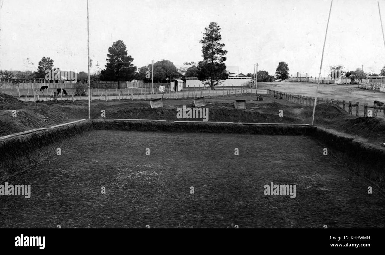 2 206889 in Arbeit an Allman Park, Warwick Stockfoto