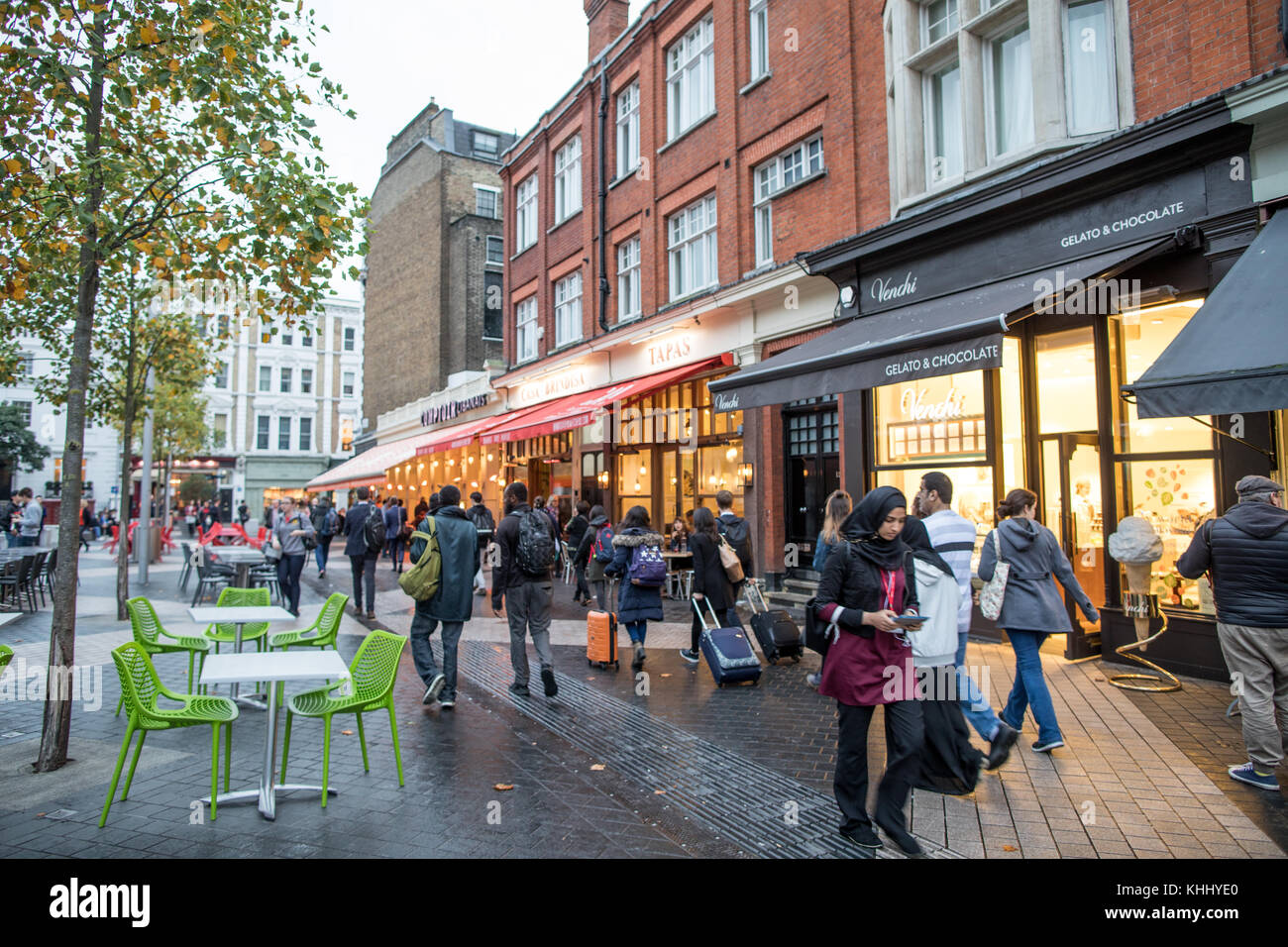 Cafés in South Kensington, London Stockfoto