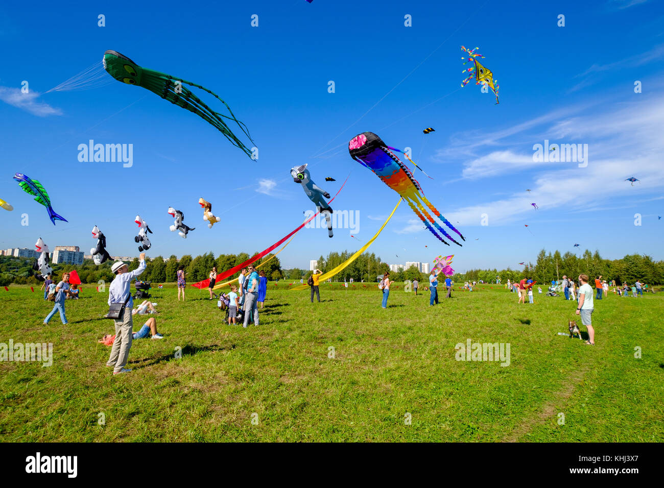 Kite Festival in Moskau Stockfoto