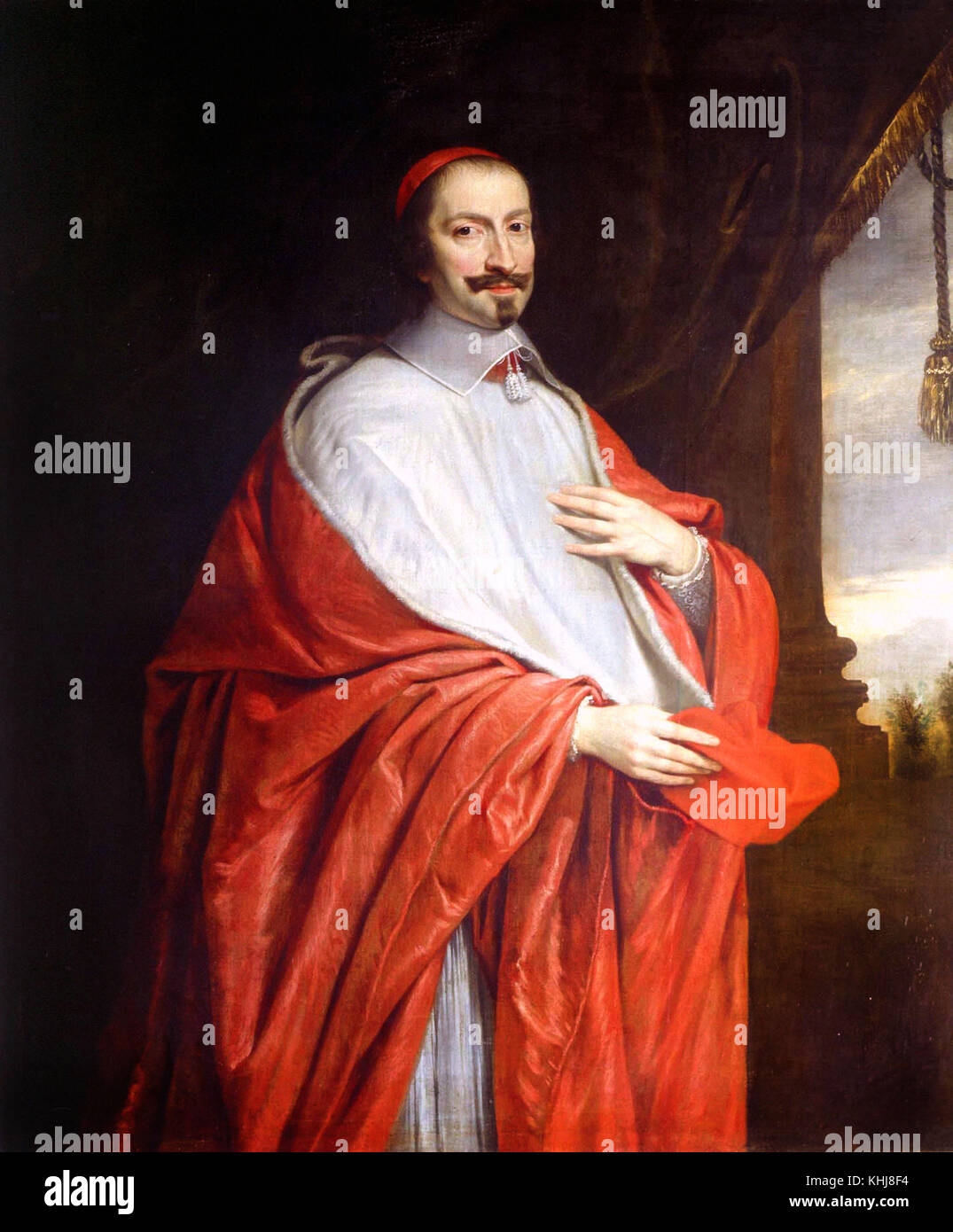Philippe de Champaigne - Porträt des Kardinal Jules Mazarin 17. Jahrhundert Stockfoto