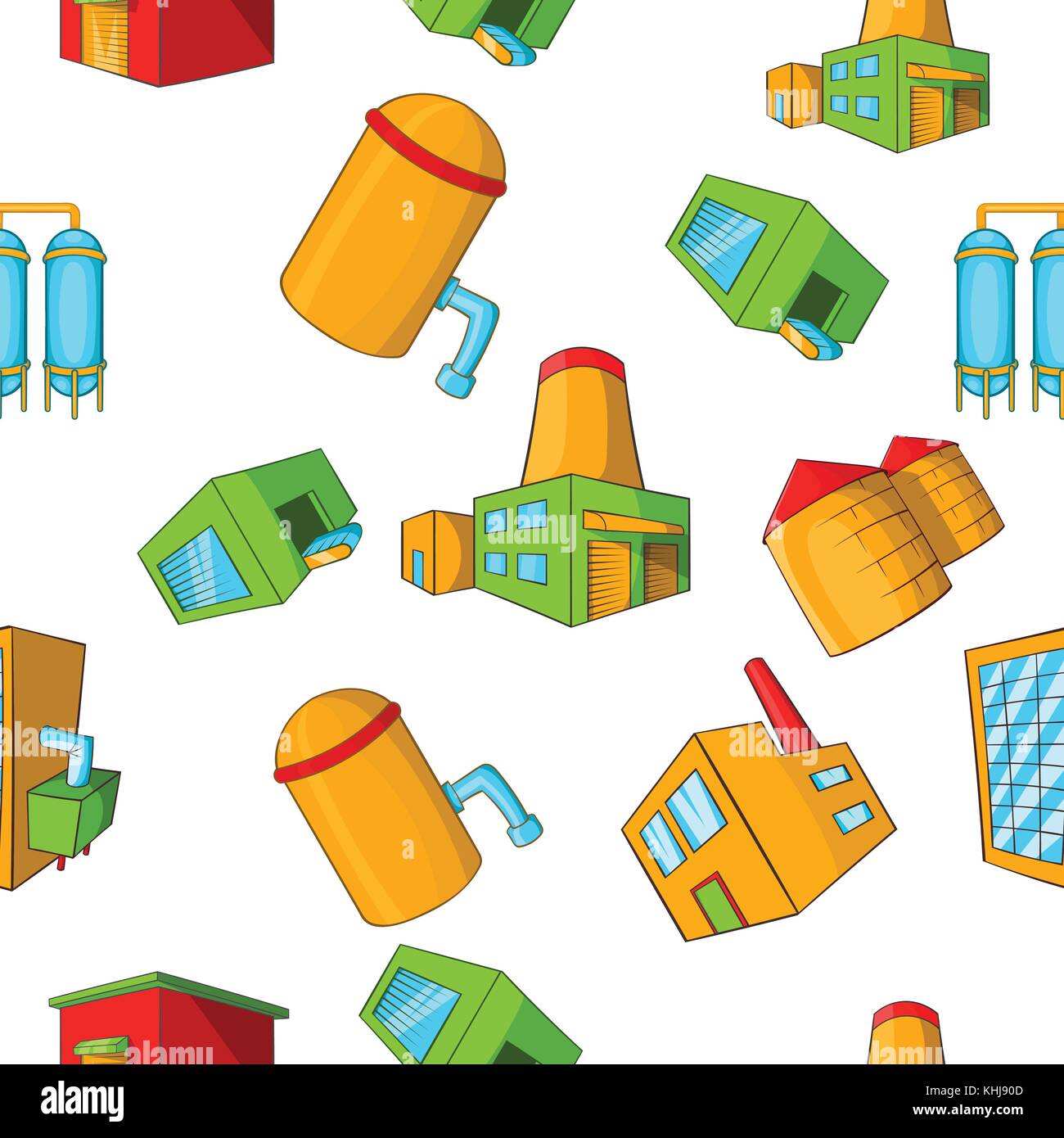 Anlage Muster, Cartoon Stil Stock Vektor