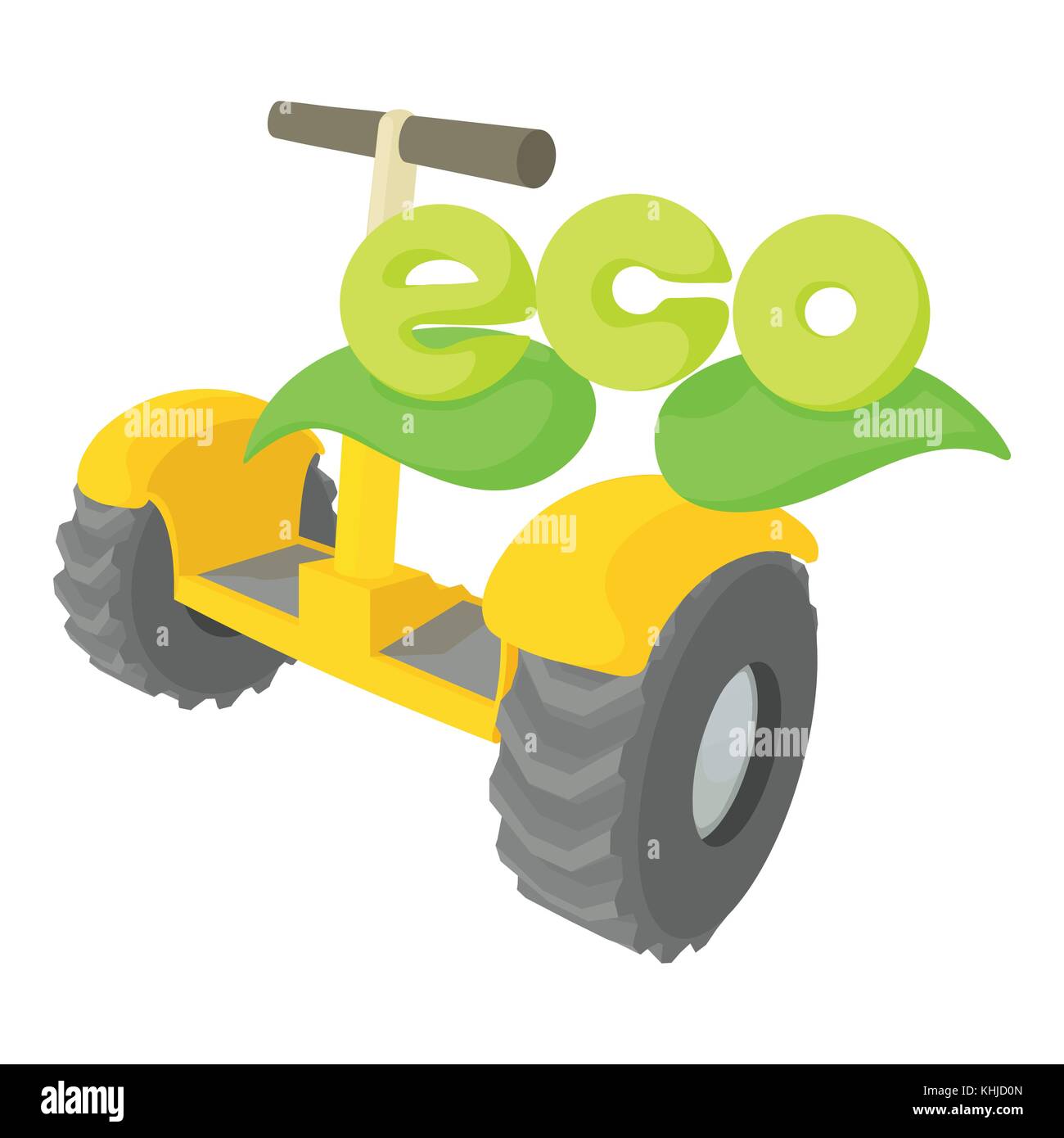Segway Symbol, Cartoon Stil Stock Vektor