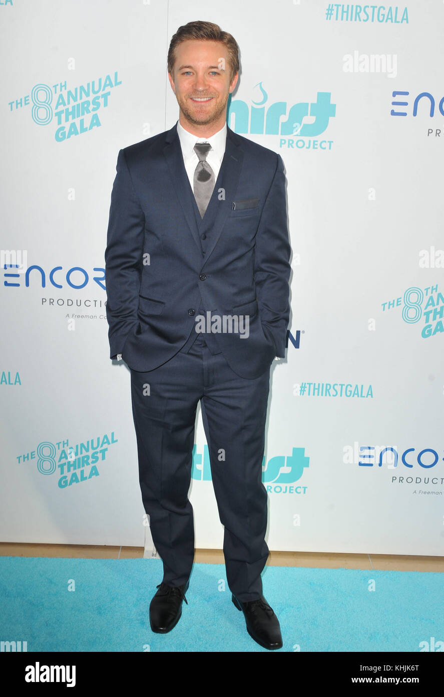 BEVERLY HILLS, CA - APRIL 18: Michael Welch nimmt am 18. April 2017 an der 8. Jährlichen Durstgala im Beverly Hilton Hotel in Beverly Hills, Kalifornien Teil.Personen: Michael Welch Transmission Ref: MNC76 Stockfoto