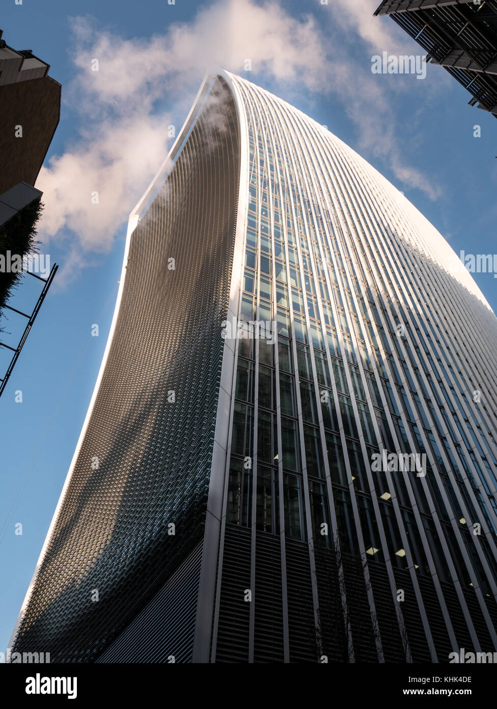 20, Fenchurch Street (die Walkie-Talkie-Funktion), im Finanzviertel der Stadt London, England. Stockfoto