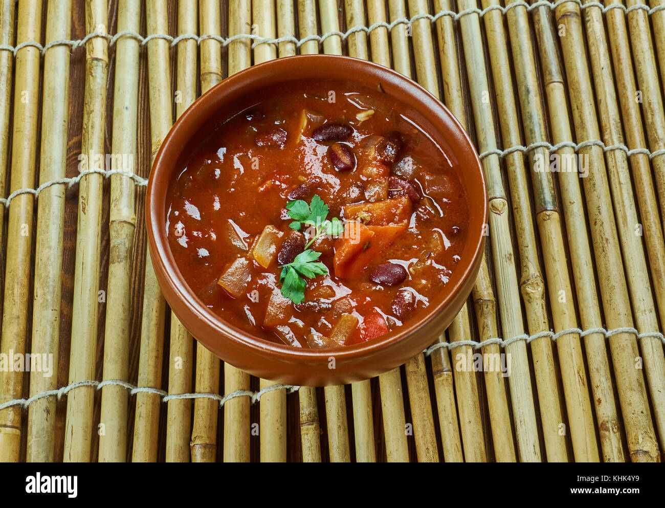 Machen rajma Dal-indische rote Kidney-bohnen curry Stockfoto