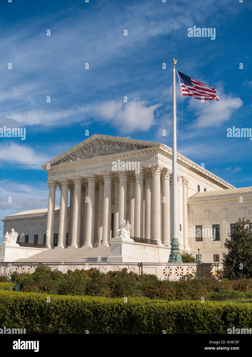 Washington, Dc, USA - United States Supreme Court Gebäude Exterieur. Stockfoto