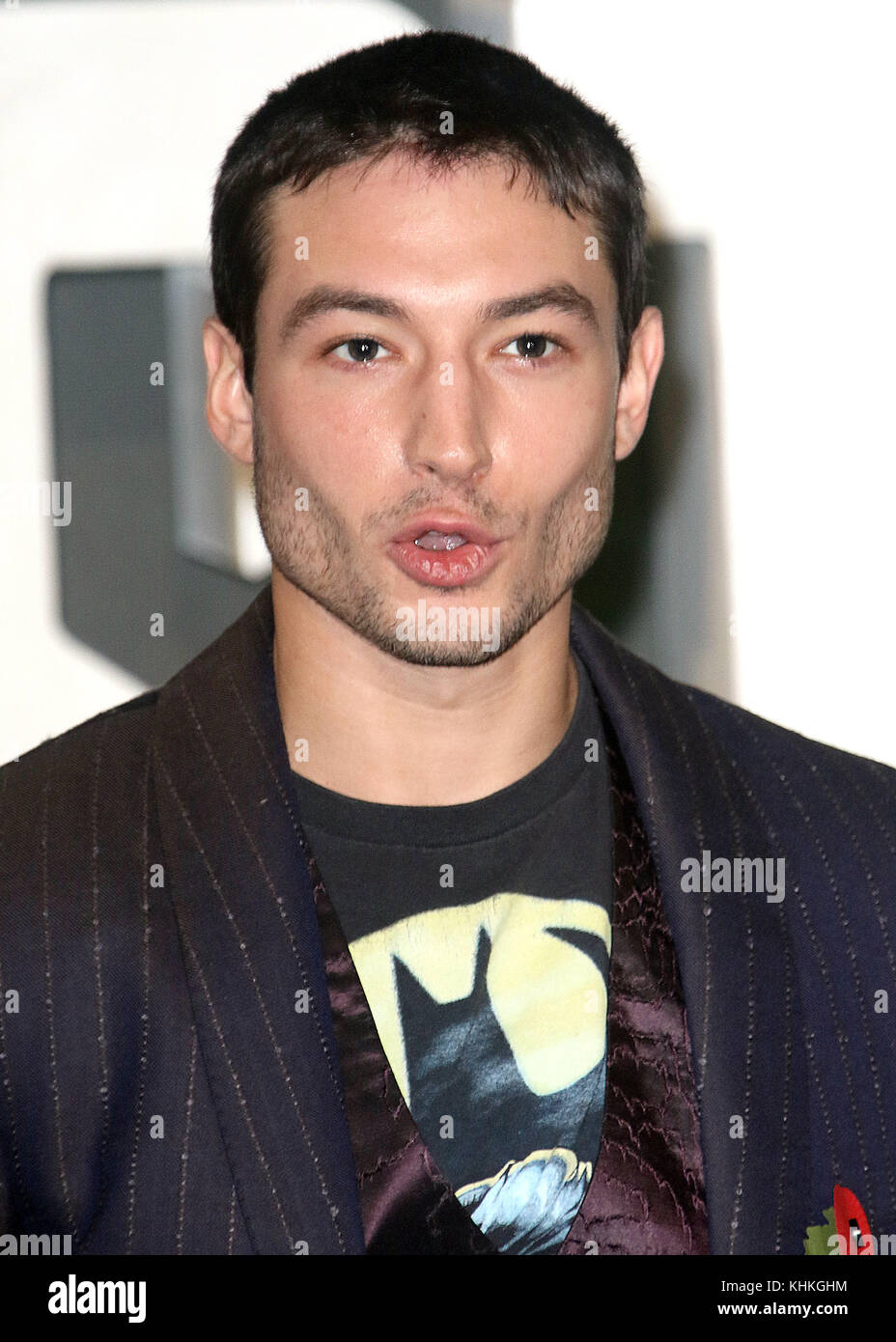 04 Nov, 2017 - Ezra Miller die Teilnahme an 'Justice League' Photocall, die Hochschule, Southampton Row, London, England, Großbritannien Stockfoto