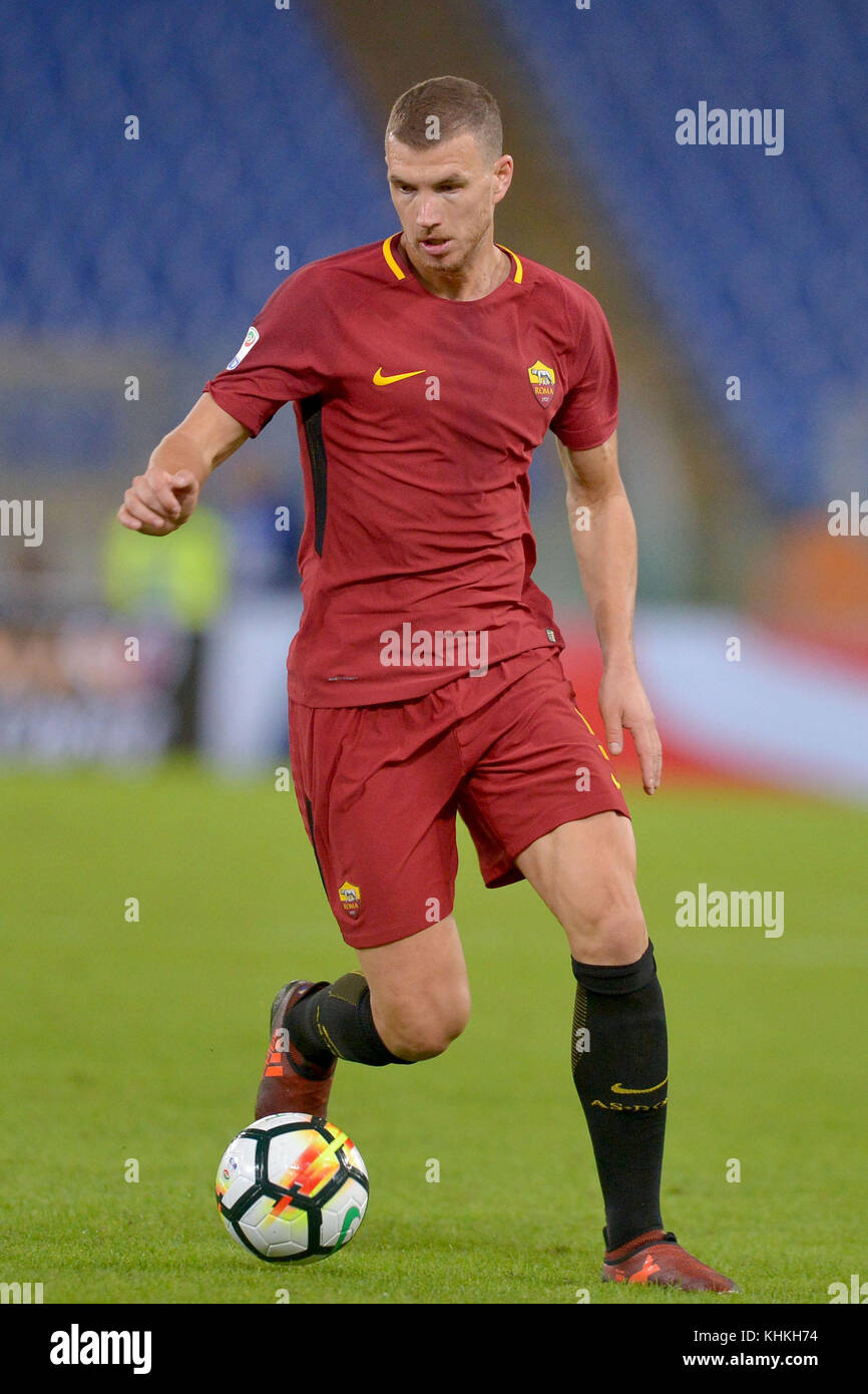 Edin Dzeko Roma. Roma 25-10-2017 Stadio Olimpico Campionato Serie A, AS Roma - Crotone Foto Antonietta Baldassarre/Insidefoto Stockfoto