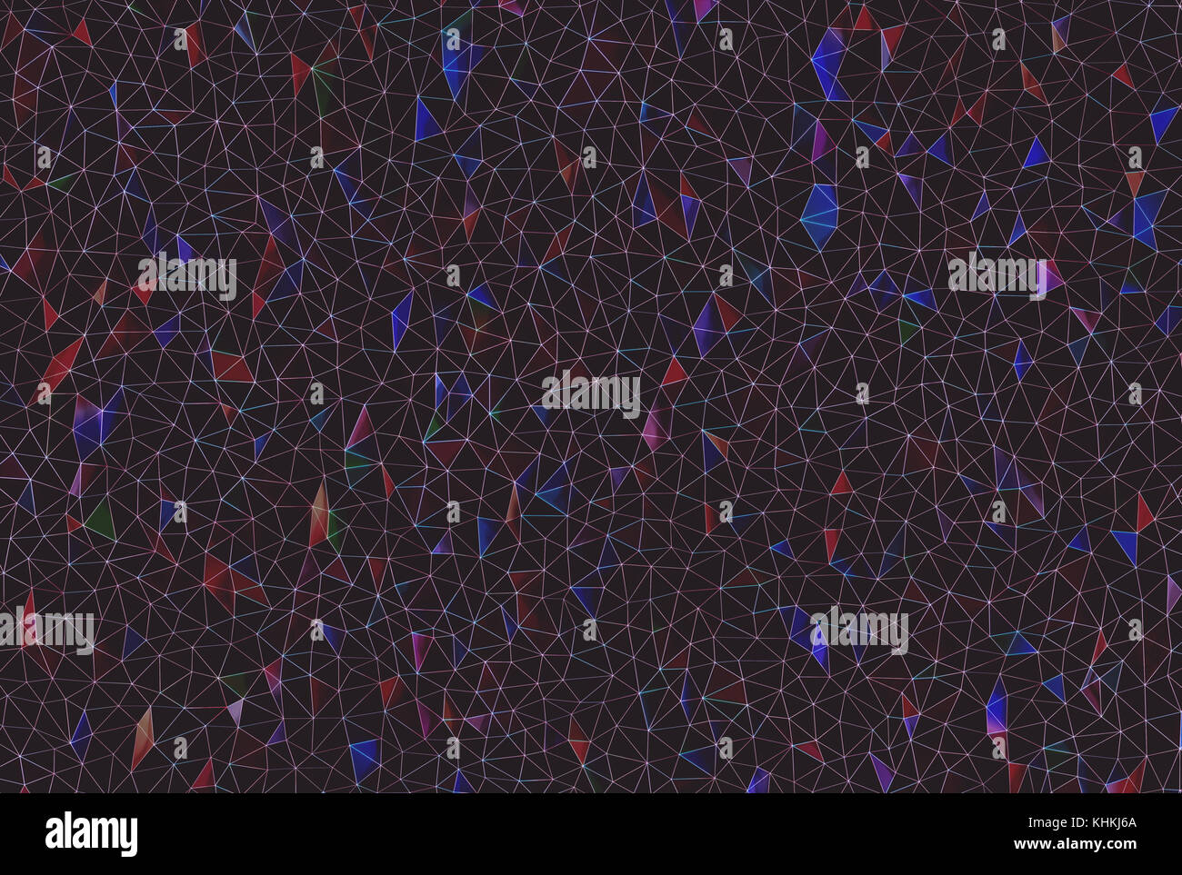 Farbenfrohe abstrakte Bild mit Punkten und Verbindungen in Cloud Computing Konzept. Stockfoto