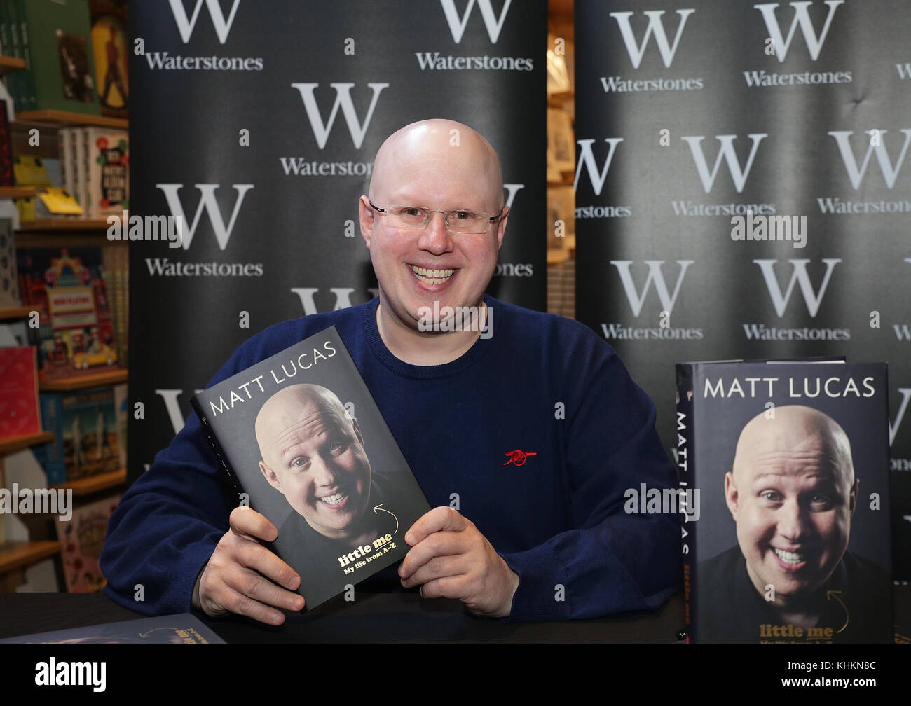 Matt Lucas trifft Fans und signiert Kopien seines neuen Buches Little Me My Life from A-Z bei Liverpool Waterstones mit: Matt Lucas Where: Liverpool, United Kingdom When: 17 Oct 2017 Credit: Sakura/WENN.com Stockfoto