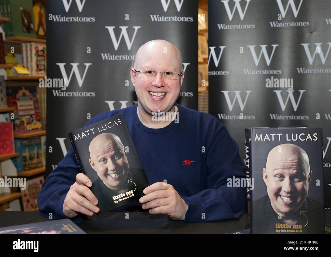 Matt Lucas trifft Fans und signiert Kopien seines neuen Buches Little Me My Life from A-Z bei Liverpool Waterstones mit: Matt Lucas Where: Liverpool, United Kingdom When: 17 Oct 2017 Credit: Sakura/WENN.com Stockfoto