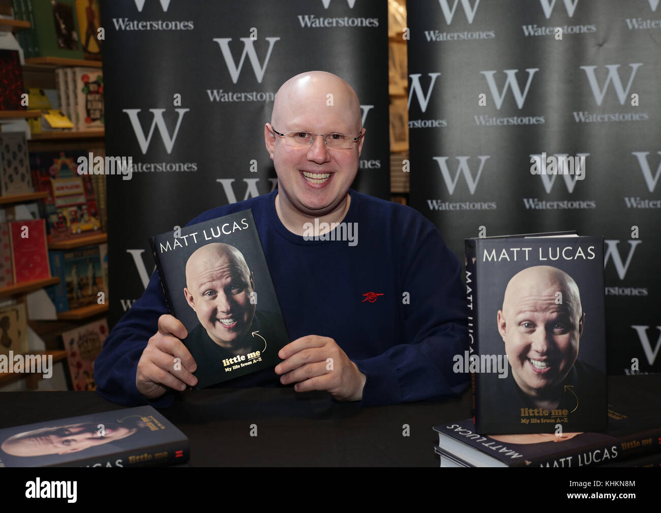 Matt Lucas trifft Fans und signiert Kopien seines neuen Buches Little Me My Life from A-Z bei Liverpool Waterstones mit: Matt Lucas Where: Liverpool, United Kingdom When: 17 Oct 2017 Credit: Sakura/WENN.com Stockfoto