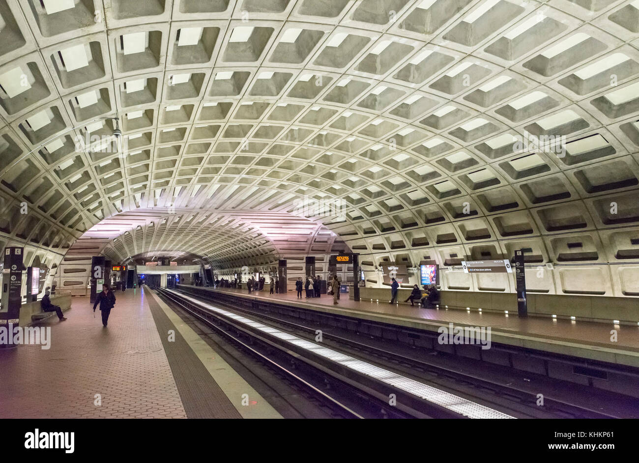 Metro Center u-bahn Station, Washington DC, USA Stockfoto