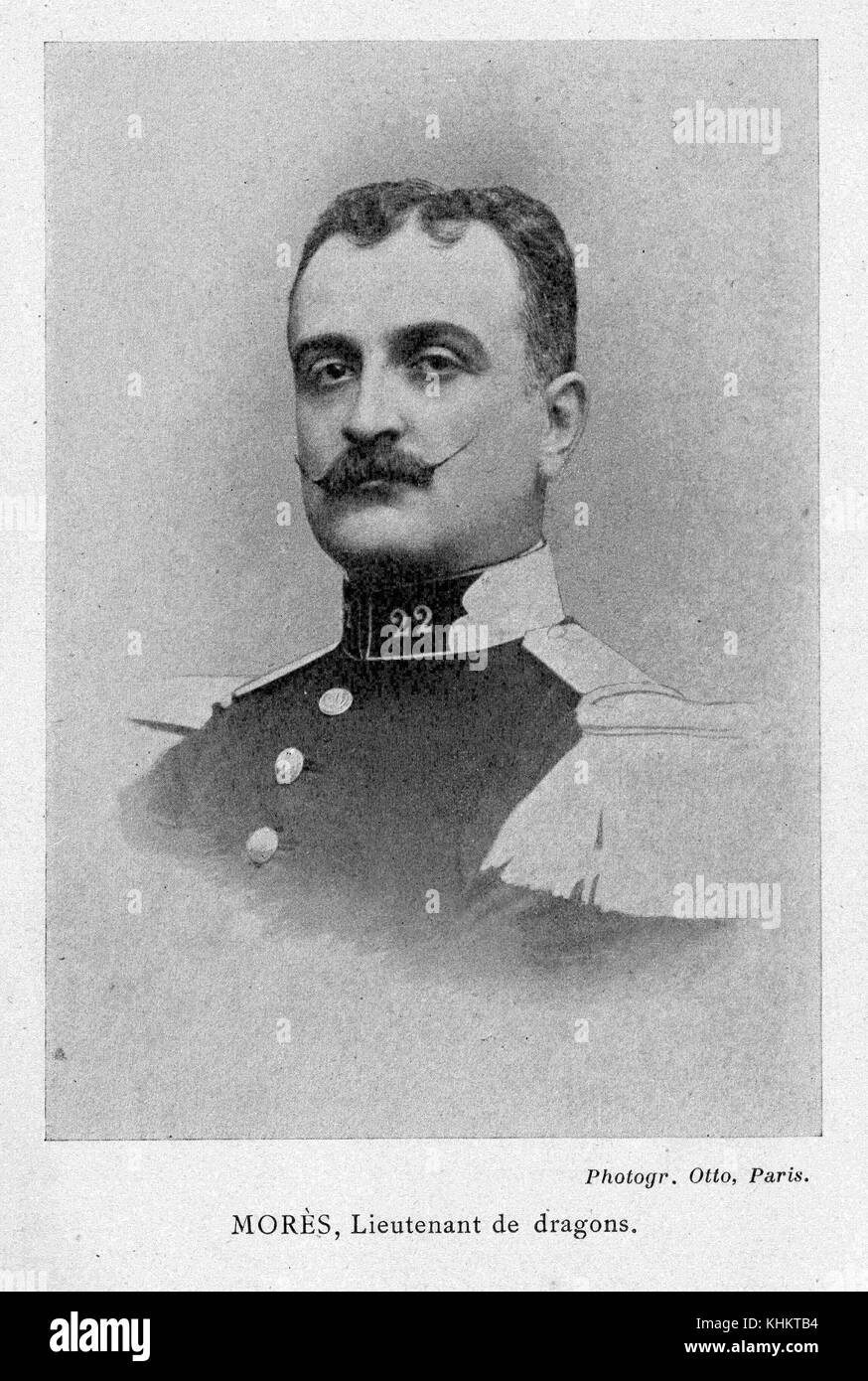 Antoine de MORES (1858-1896) französischer Armeeoffizier und Farmer in Dakota Stockfoto