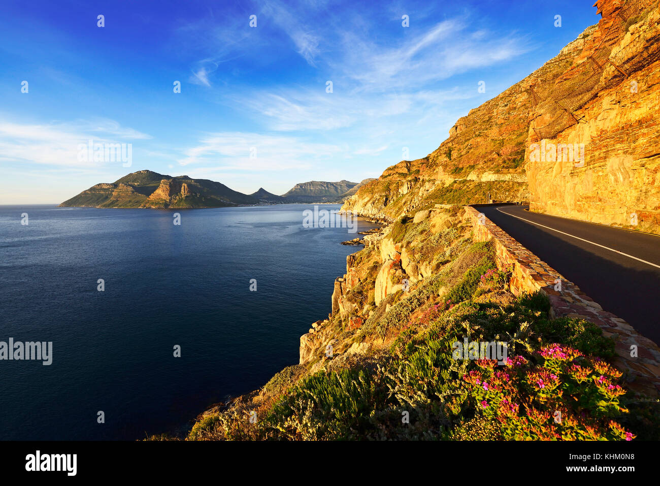 Küstenstraße Chapman's Peak Drive, Noordhoek, Kapstadt, Westkap, Südafrika Stockfoto