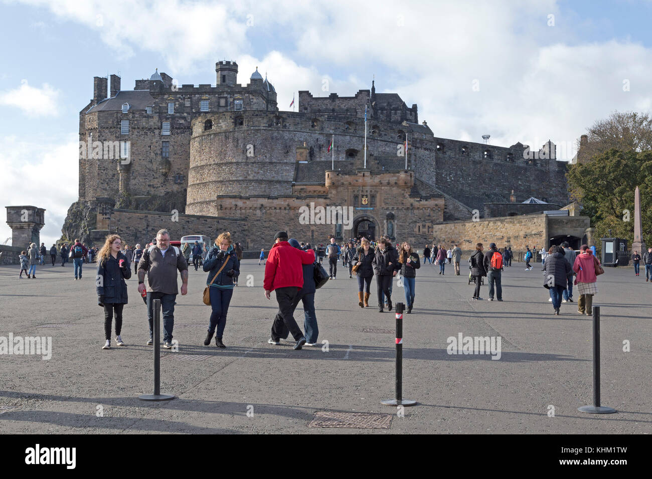 Schloss Edinburgh, Edinburgh, Schottland, Großbritannien Stockfoto