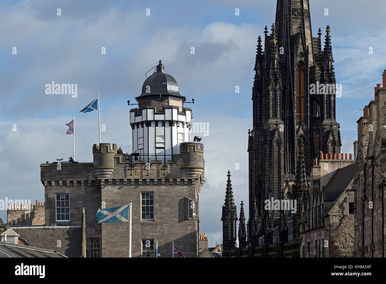 Camera Obscura und die Welt der Illusionen und der Nabe, Edinburgh, Schottland, Großbritannien Stockfoto