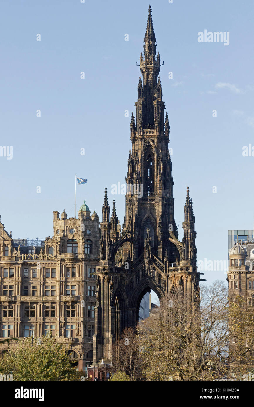 Das Scott Monument, Edinburgh, Schottland, Großbritannien Stockfoto