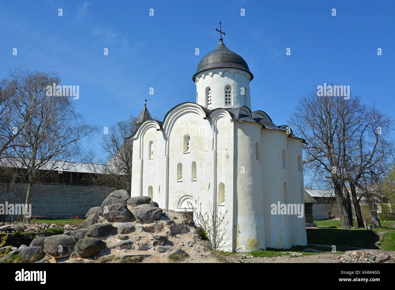 Staraja Ladoga. Russland. alte St. George's Cathedral Stockfoto