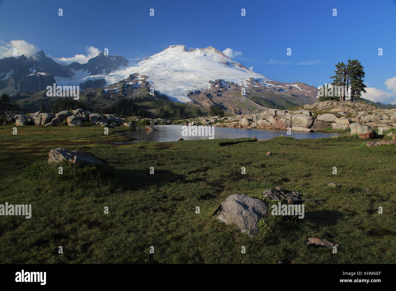 Mt Baker und Easton Glacier Stockfoto