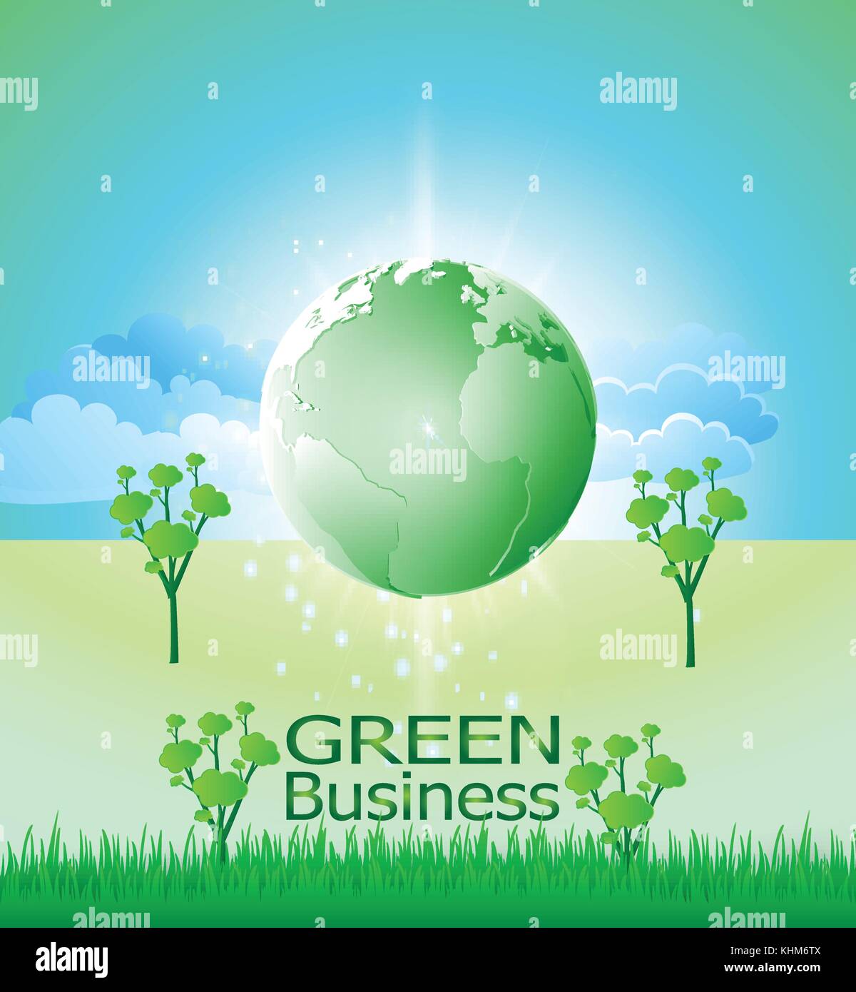 Green Business background Vektor. Es für Arten von Medien Präsentation wie Hintergrund, Hintergrund, Illustration, Poster, Drucken oder andere angewendet werden kann Stock Vektor