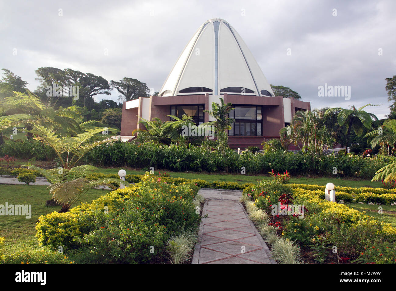 Garten und Bahai Tempel in upolu Island, Samoa Stockfoto