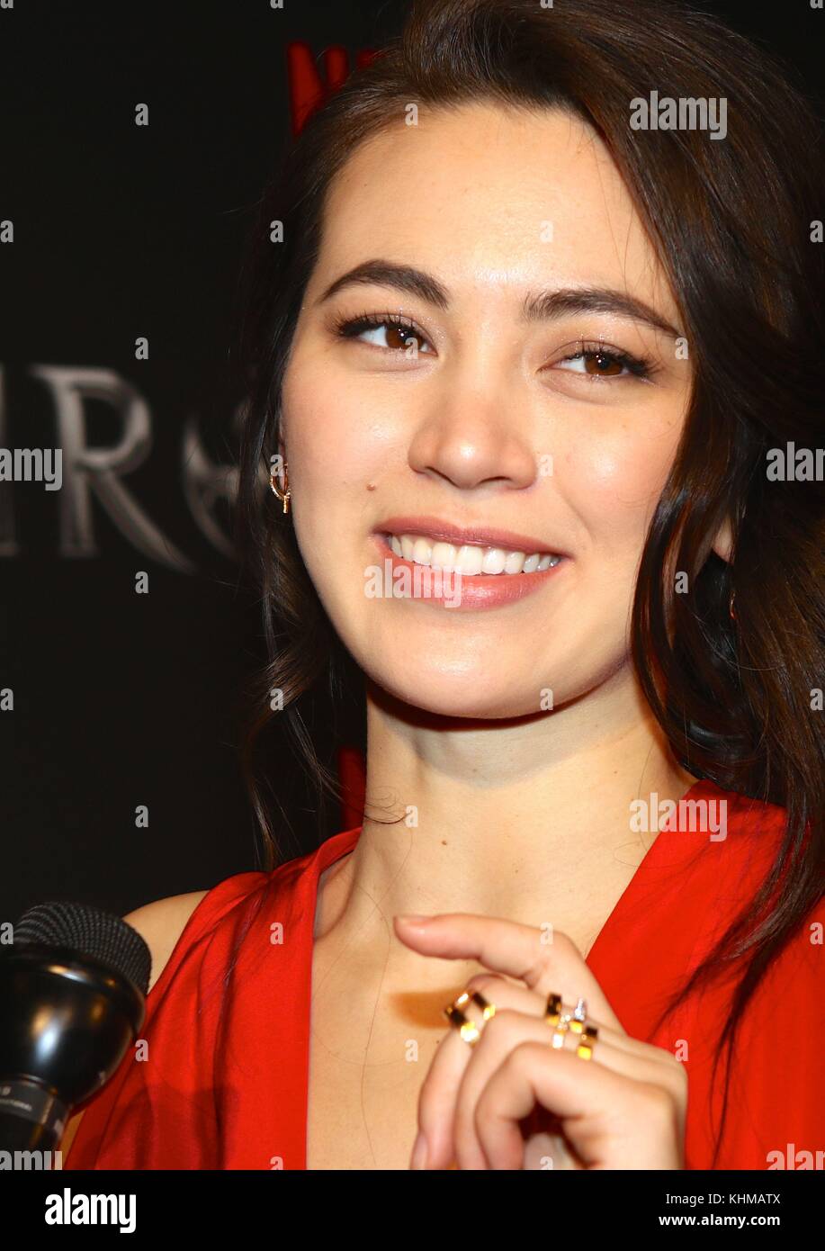 NEW YORK, NY – 15. MÄRZ: Jessica Henwick nimmt am 15. März 2017 an Marvels „Iron Fist“ New Yorker Vorführung im AMC Empire 25 Teil. Personen: Jessica Henwick Transmission Ref.: MNC76 Stockfoto