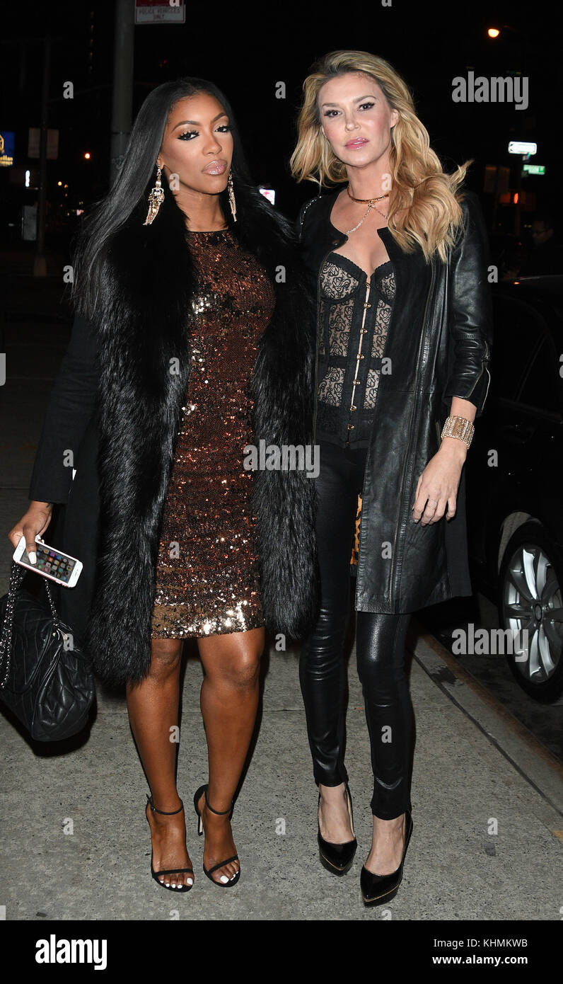 New York, NY - 16. Januar: porsha Williams, Brandi Glanville auf den Straßen von New York vom 16. Januar 2017 in New York City People: porsha Williams, Brandi Glanville Stockfoto