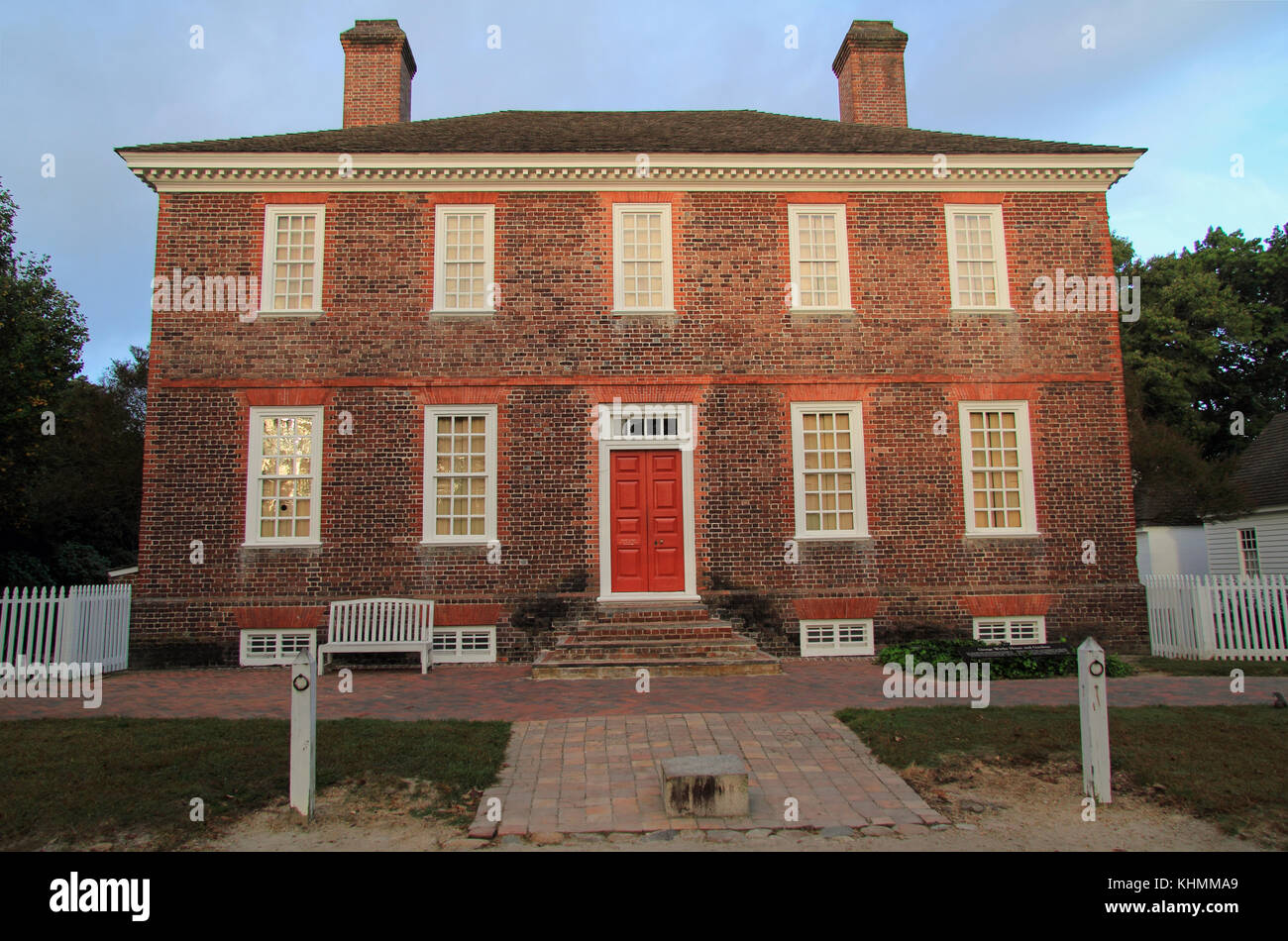 In den 1750er Jahren erbaute Wythe Home wurde das Haus von George Wythe, Unterzeichner der Unabhängigkeitserklärung und prominente Juristen in der frühen Geschichte der USA Stockfoto