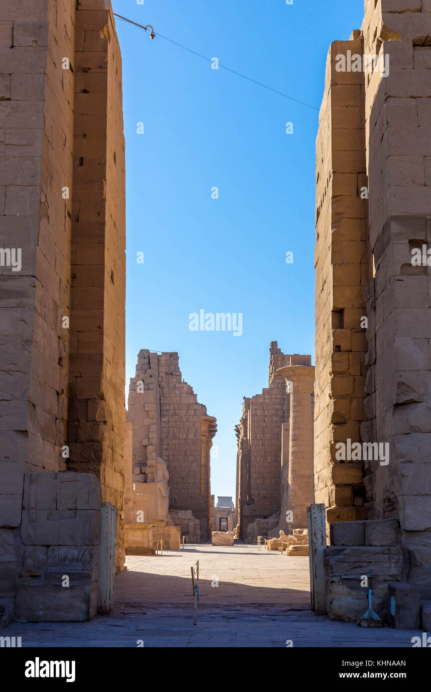 Ägypten Tempel in Luxor, Karnak, Edfu und Komombo Stockfoto