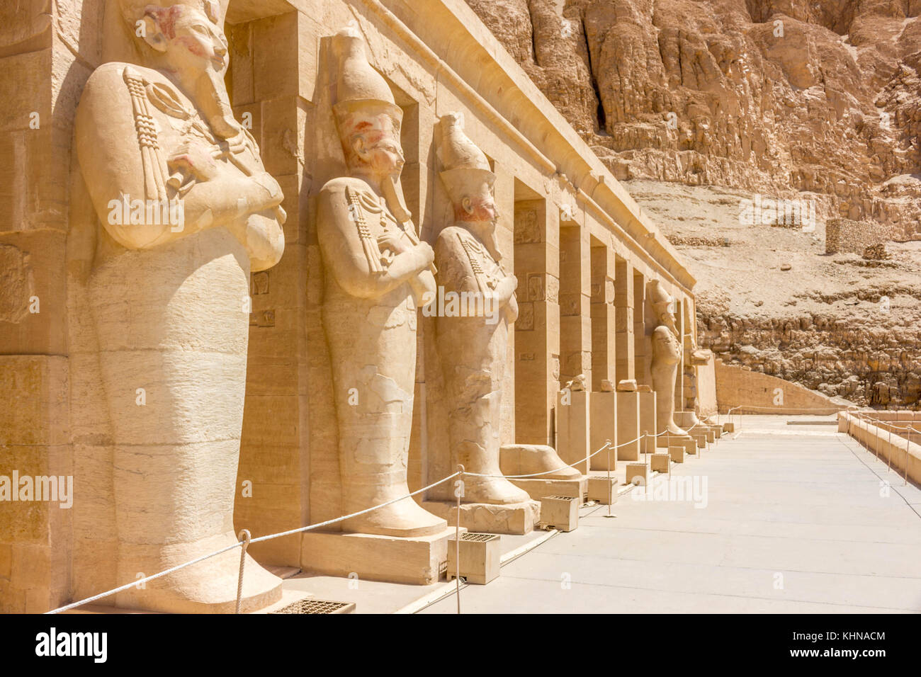 Ägypten Tempel in Luxor, Karnak, Edfu und Komombo Stockfoto