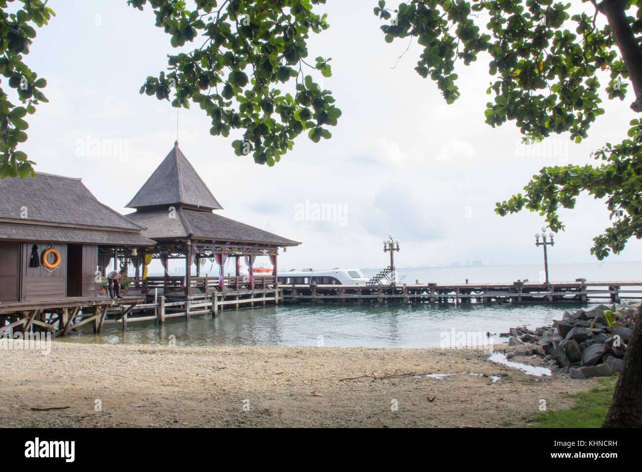 Der einladende Dock Stockfoto