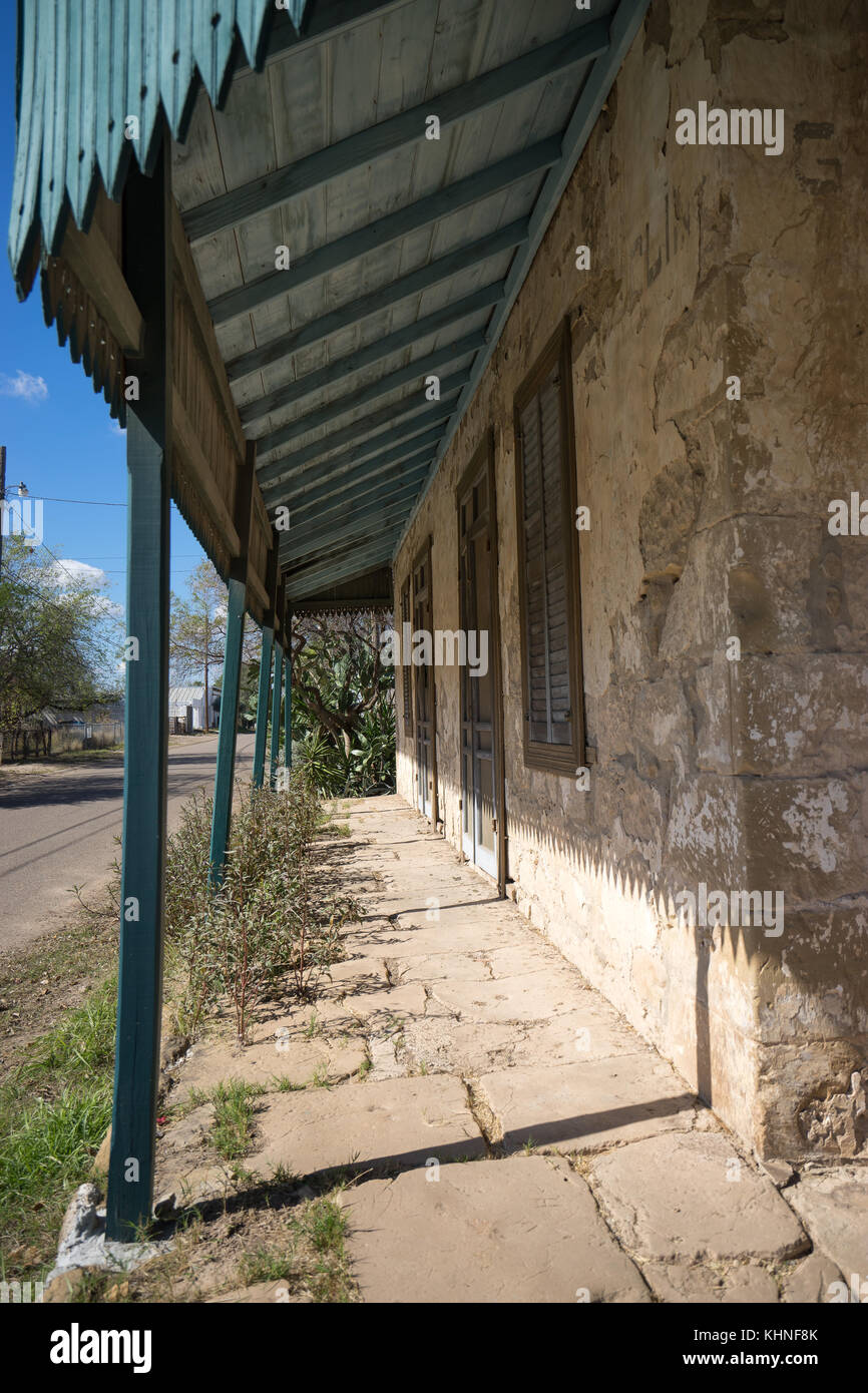 Haus im Kolonialstil in San Ygnacio Texas Stockfoto